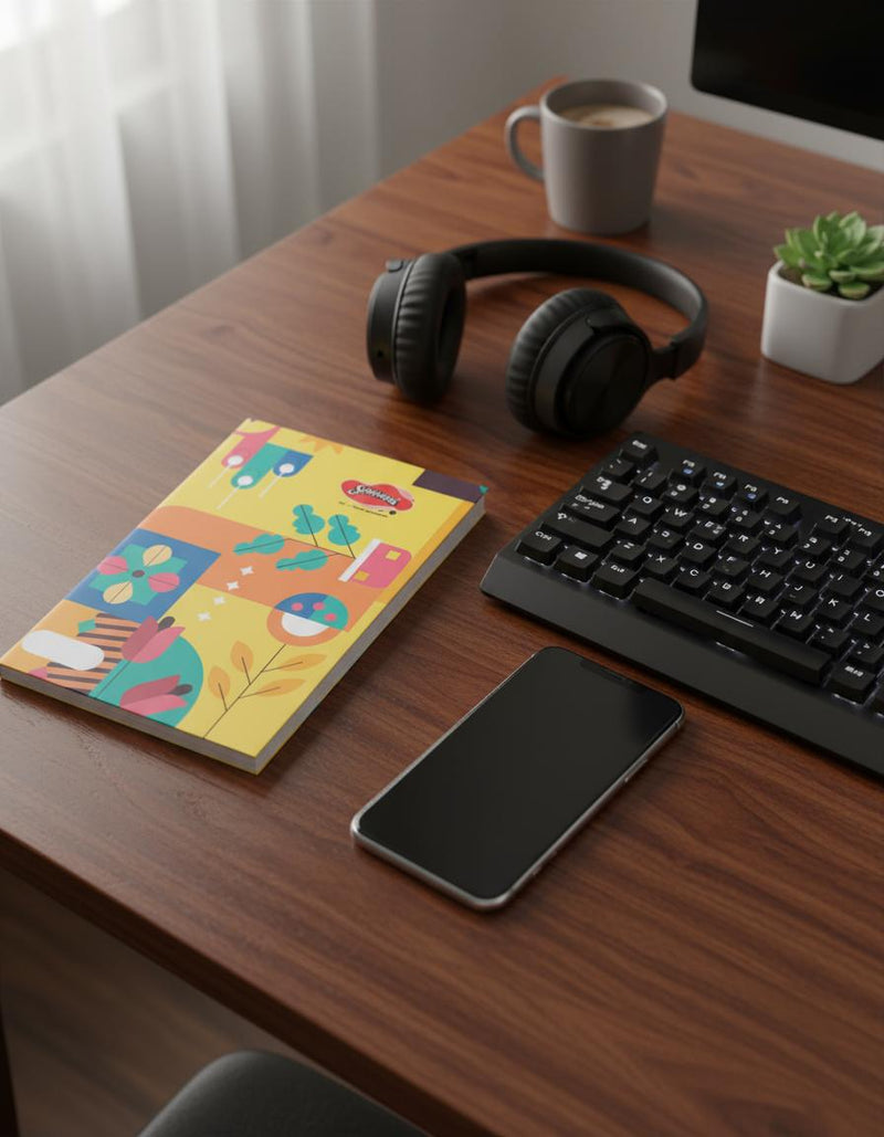 srinivasa notebooks Hi tech series notebook on desk