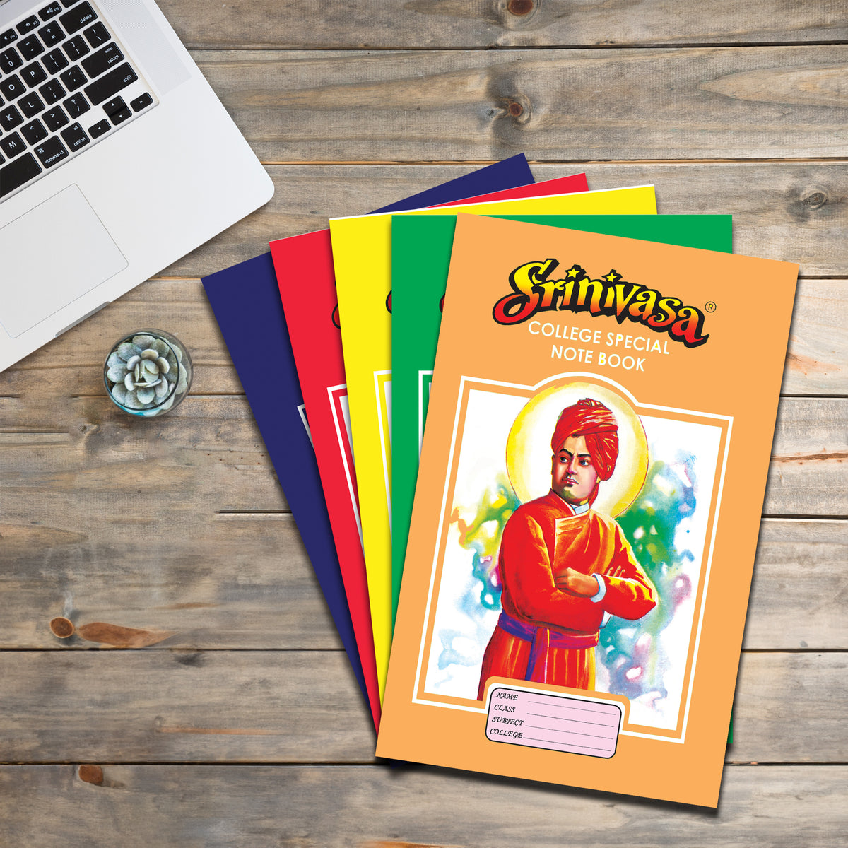Indian Note Books Vivekananda Long Notebook 172 Pages – Srinivasa