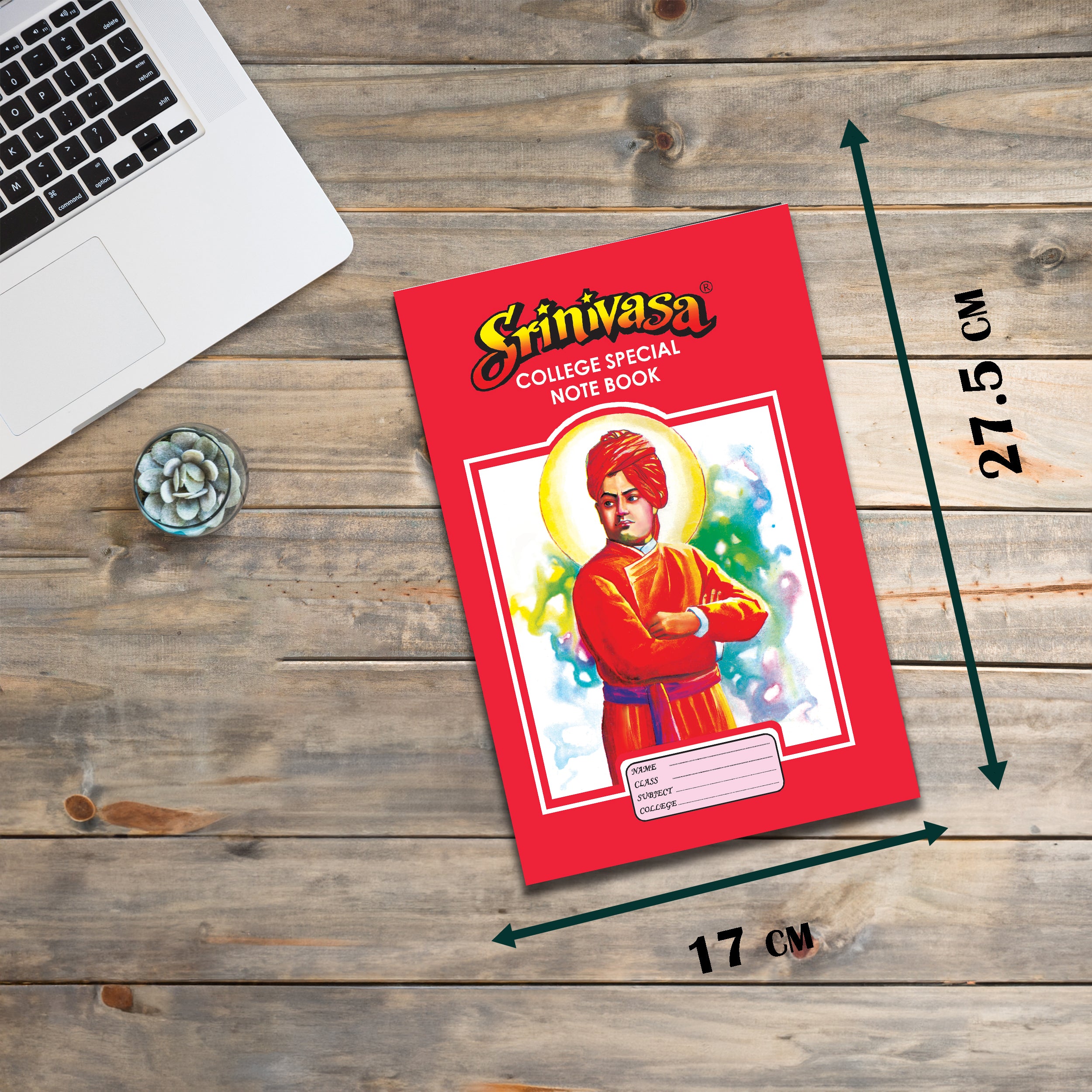 Wholesale Long Notebooks in South India dimensions Srinivasa Brand