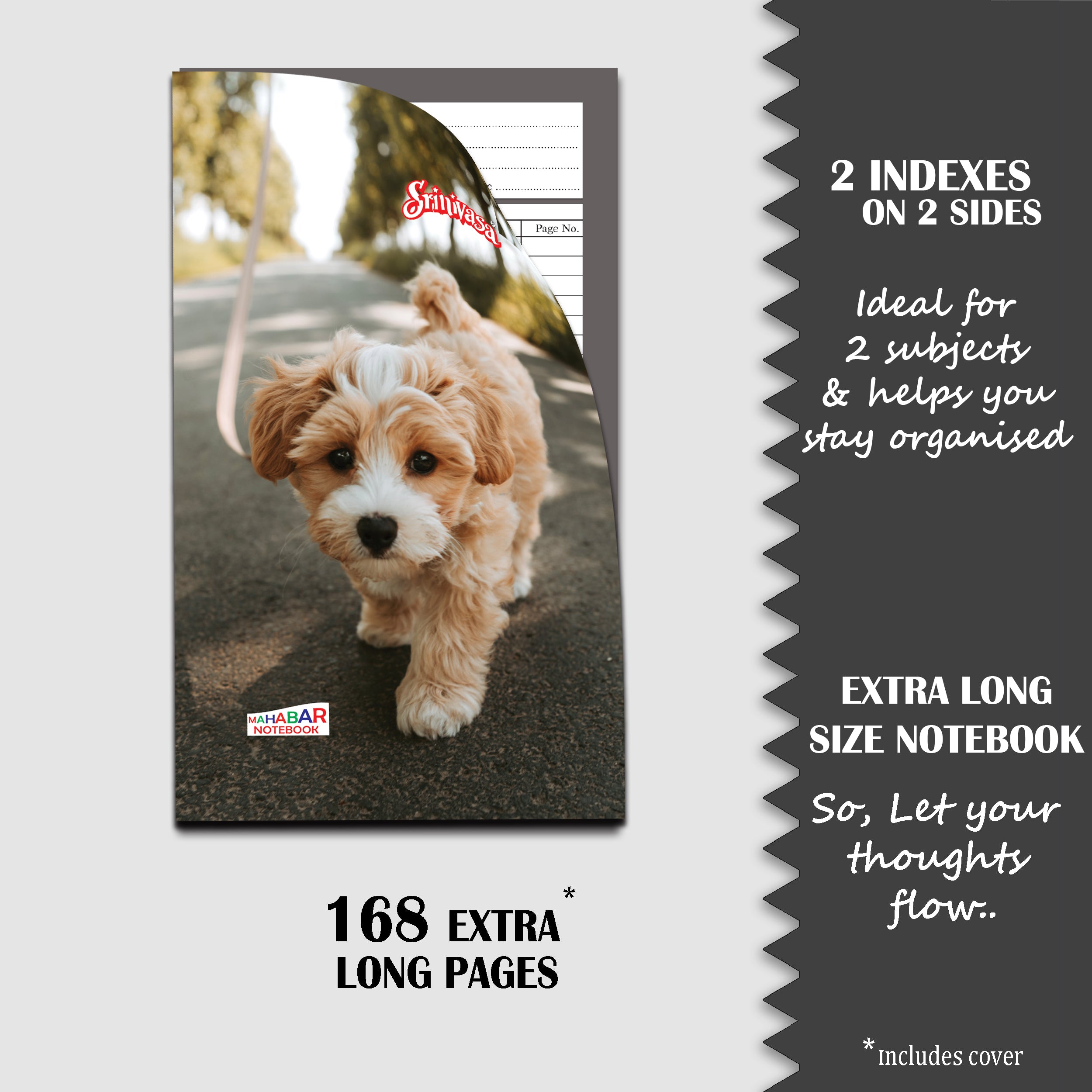 information about srinivasa mahabar extra long notebooks