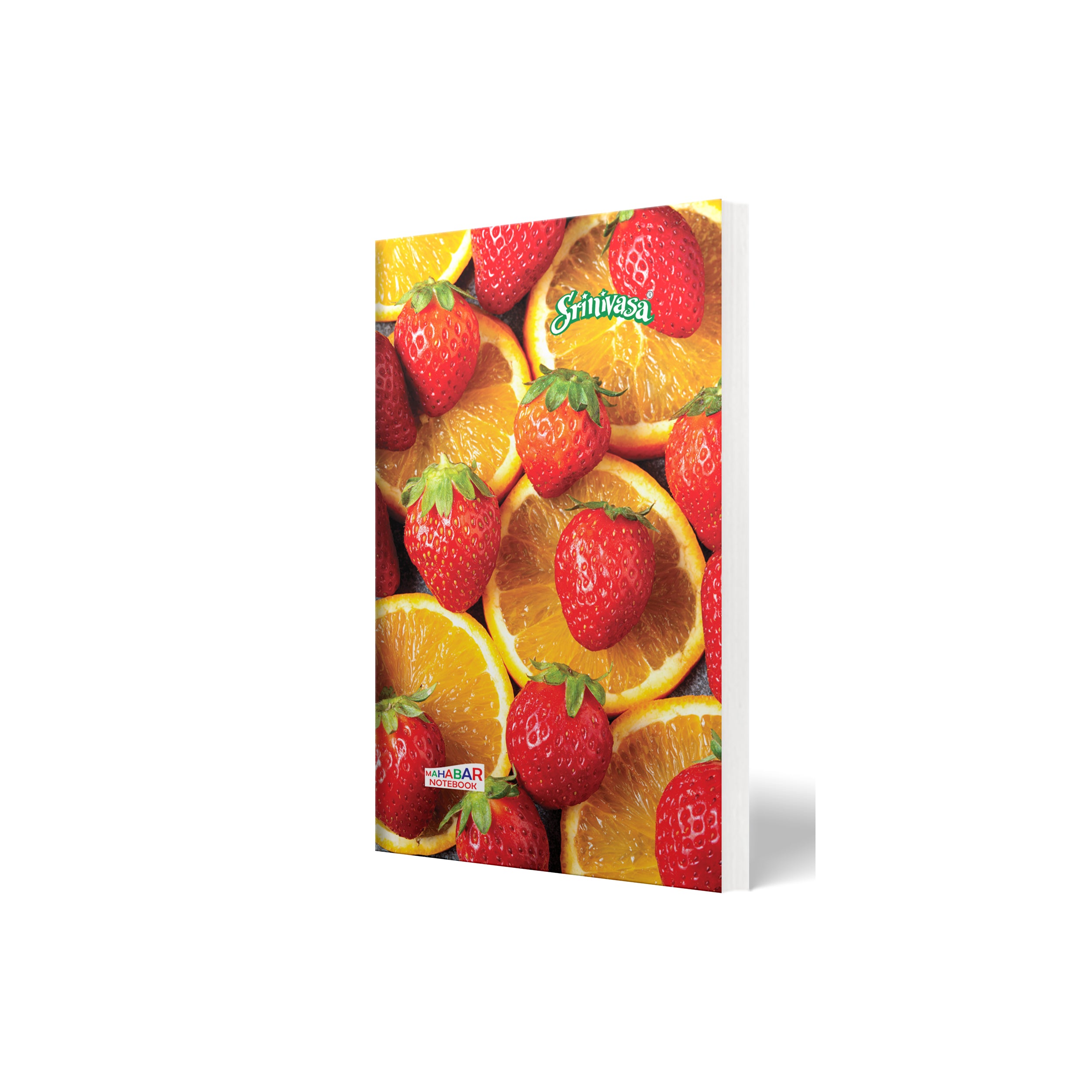 srinivasa mahabar extra long notebook on a white background