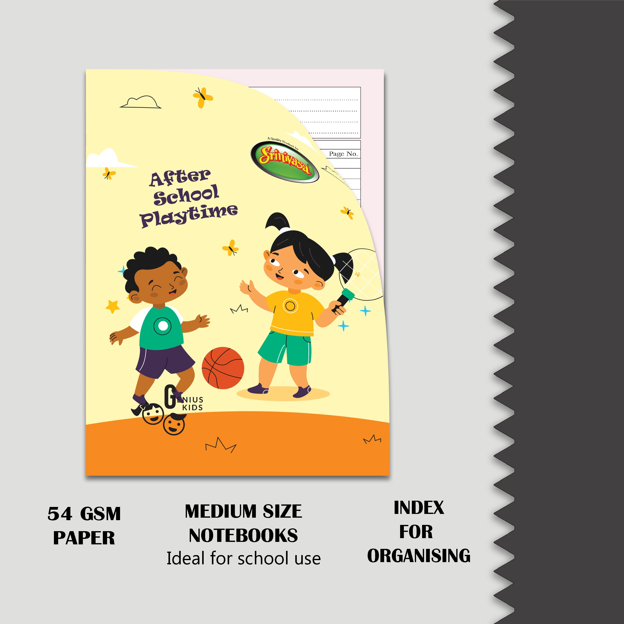 srinivasa school notebook features