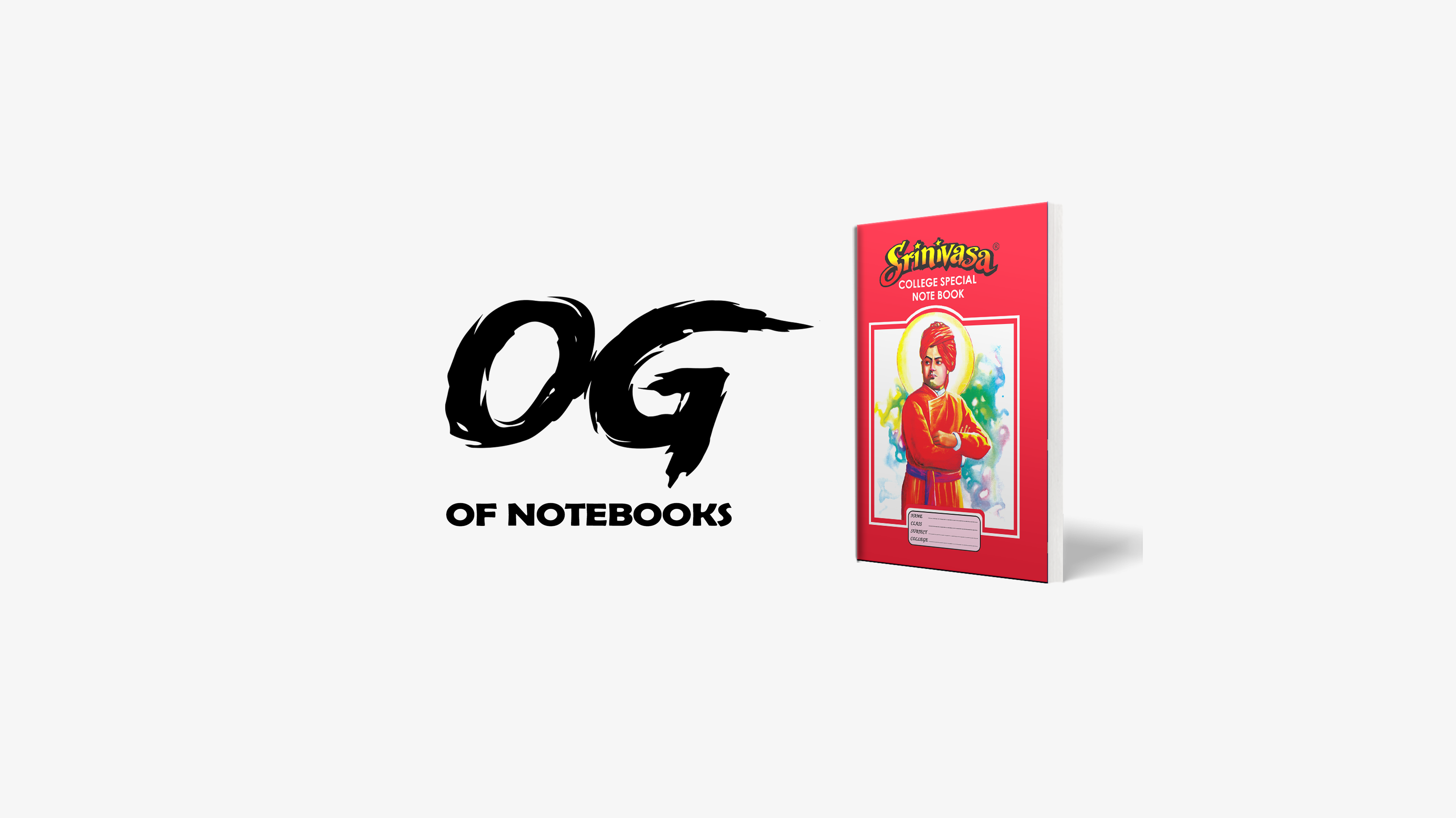 bestseller since 46 years in notebooks in south india by srinivasa notebooks